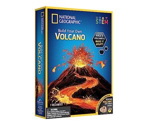 National Geographic Make Your Own Volcano Kit for Kids - Childrens Science Experiments with Authentic Volcanic Rocks | STEM Toys Educational Science Kits Gifts for 8+ Year Old Boys and Girls