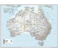 National Geographic Maps: Australia Political Wall Map - Compact - 54 x 41 cm - Front Lamination