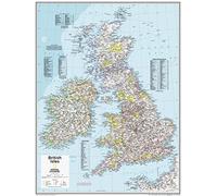 National Geographic Maps: British Isles Wall Map - Compact - 53 x 40 cm