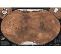 National Geographic Maps: Destination Mars Wall Map - 79 x 51 cm