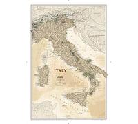 National Geographic Maps: Italy Executive Wall Map - Antique Style - 87 x 59 cm