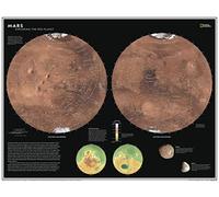 National Geographic Maps: Mars, Exploring the Red Planet Wall Map - Compact - 54 x 41 cm