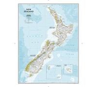 National Geographic Maps: New Zealand Classic Wall Map - 77 x 60 cm - Front Lamination