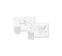 National Geographic Maps NGMRE01021221B World & United States Coloring Map Pack Bundle