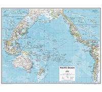 National Geographic Maps: Pacific Ocean Political Wall Map - Compact - 54 x 41 cm - Rolled Canvas