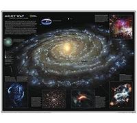 National Geographic Maps: Poster of the Milky Way - Compact - 54 x 41 cm - Rolled Canvas