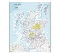 National Geographic Maps: Scotland Classic Wall Map - Large - 91 x 76 cm - Front Lamination