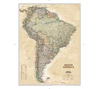 National Geographic Maps: South America Executive Wall Map - Antique Style - 77 x 60 cm