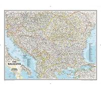 National Geographic Maps: The Balkans Classic Wall Map - 77 x 60 cm - Art Quality Print on Polypropylene