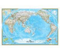 National Geographic Maps: World Classic, Pacific Centered Wall Map - Large - 116 x 77 cm