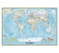National Geographic Maps: World Classic Wall Map - Large - 110 x 77 cm - Rolled Canvas