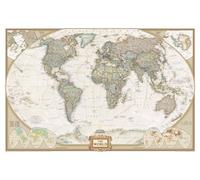 National Geographic Maps: World Executive Wall Map - Large - Antique Style - 117 x 77 cm - Art Quality Print on Polypropylene