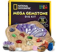 NATIONAL GEOGRAPHIC Dig Kit - Dig Up Real Gems and Birthstones, STEM Science & Educational Toys make Great Kids Activities