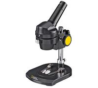 National Geographic Microscope 20x Illumination for observing stones, coins, leaves or similar including two-tone object plate and sturdy transport case.