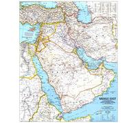 National Geographic: Middle East 1991 - Historic Wall Map Series - 20.25 x 24.75 inches - Laminated