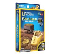 National Geographic Mini Fool's Gold Dig Kit - Excavation Kits for Kids with Dazzling Pyrite Specimen and Learning Guide | STEM Educational Science Kits Gifts for 8+ Year Old Boys and Girls