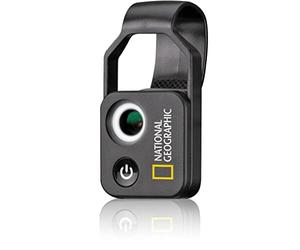 National Geographic Mobile Phone Microscope 200x with CPL, 2 Brightness Modes and Universal Clip, Compatible with 98% of Mobile Phones, No Additional App, 9118500