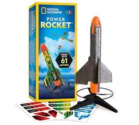 National Geographic Motorised Rocket Launcher Outdoor Toy for Kids 8-12 | Motorised Self-Launching Rocket, Flies Up to 60 m, Safe Landing, Outdoor STEM Toy, Backyard Play, Kids 8-12
