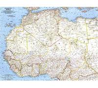 National Geographic: Northwestern Africa 1966 - Historical Wall Map Series - 25 x 18.75 inches - Paper Rolled