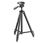 National Geographic Phototripod Kit Small, with Carrying Bag, 3-Way Head, Quick Release, 4-Section Legs Lever Locks, Mid-Level Spreader, Load up 1 kg, Aluminium, NGHPMIDI [Amazon Exclusive] , Black