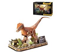 National Geographic-Velociraptor I Jigsaw Puzzle I 3D Puzzle I 3d Puzzle for Kids I Puzzle I Dinosaur I puzzle for 8 year and older