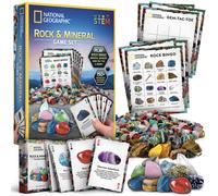 NATIONAL GEOGRAPHIC Rock Bingo Game - Play Mineral Memory Gemstone Tr