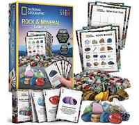 National Geographic Rock Bingo Game - Play Rock Bingo, Mineral Memory, Gemstone Trivia, & Your Favourite Card Games, Includes Over 150 Rocks and Minerals, Great Educational STEM Toys for Kids