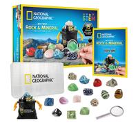NATIONAL GEOGRAPHIC Rock & Mineral Collection - Rock Collection Box for Kids 15 Gemstones and Crystals for Kids Geology for Kids Crystal Collection