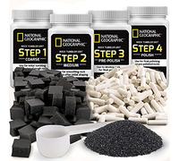 National Geographic Rock Tumbler Media - The Ultimate Rock Polishing Supplies Kit, 4 Stage Bulk Rock Tumbler Grit, 1.5 Pounds of Ceramic Pellets, GemFoam Polishing Tumbling Media