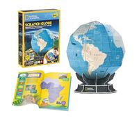 National Geographic - Scratch Globe - 3d Puzzles | Globe For Kids | 3d Puzzle For Kids +8 Years | National Geographic | 3-d Puzzles | 31 Pieces