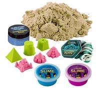 National Geographic Sensory Science Kit - Explorer Series Kinetic Sand for Kids, Colour Changing Putty and Slime Kits for Girls and Boys Age 8+ | Hands-On Kids STEM Toys with Colourful Moulds