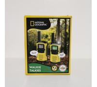 National Geographic Set of Two FM Walkie Talkies - 8 Channel 6km Range - NEW