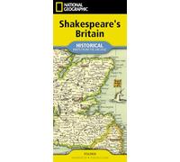 National Geographic Shakespeare's Britain Map - (folded with flags and facts)