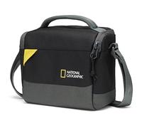 National Geographic Shoulder Bag Small, Camera Bag for DSLR and Mirrorless with Lens, and Accessories, Batteries, Cables, Adjustable Strap, Ultra-Lightweight, NG E1 2360, Black [Amazon Exclusive]