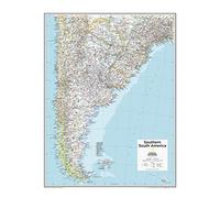 National Geographic: Southern South America Wall Map - 22 x 28 inches - Laminated