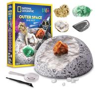 National Geographic Space Dig Kit, Space Rock & Gem Specimen Toy, Age 8+