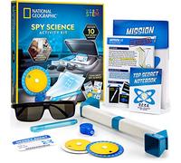 National Geographic Spy Science Kit - Kids Spy Activity Set, Complete 10 Secret Spy Missions with Spy Gadgets for Kids and Spy Gear, Kids Detective Kit, Science Kits for Kids, Pretend Play