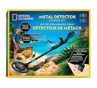 National Geographic Starter Metal Detector Kit - Kids Metal Detector with 18.8 cm Waterproof Coil & Trowel, Great for Gold Hunting & Beach Exploration