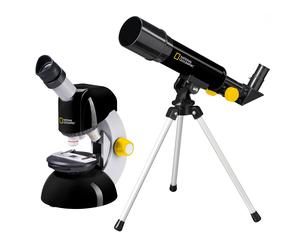 NATIONAL GEOGRAPHIC Telescope and Microscope Set with Smartphone Adapter