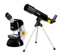National Geographic Telescope Microscope Set Science Kit Kids Beginner Astronomy