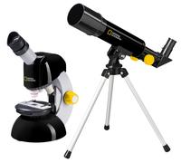 National Geographic Telescope Microscope Set Science Kit Kids Beginner Astronomy