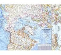 National Geographic: The Arctic - North Pole 1965 - Historic Wall Map Series - 25 x 19 inches - Laminated