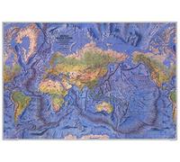 National Geographic World Ocean Floor - 42.5 x 29.5 inches - Laminated