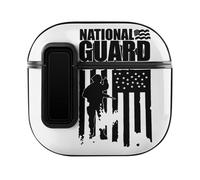 National Guard Patriotic U.S.A. Flag Case Cover Compatible with AirPods 4th Generation Hard Skin Protection
