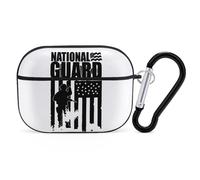 National Guard Patriotic U.S.A. Flag Case Cover Compatible with AirPods Pro 2nd 1st Generation Hard Skin Protection