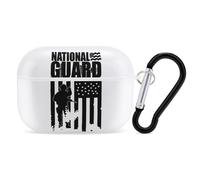 National Guard Patriotic U.S.A. Flag Case Cover Compatible with AirPods Pro 2nd 1st Generation Hard Skin Protection