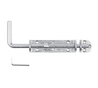 National Hardware N109-212 V1142 Spring Loaded Heavy Duty Sliding Bolt, Grey (zinc)