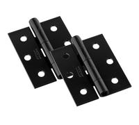 National Hardware N115-451 Screen/Storm Door Hinges, Black, 3-by-2-1/2-Inch
