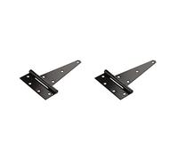 National Hardware N129-213 V286 Extra Heavy T Hinges in Black, 2 Pack, 8 inch
