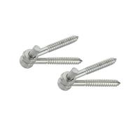 National Hardware N131-136 295 Screw Hook/Eye Hinges in Zinc Plated, 2 Pack, 1/2" x 4"
